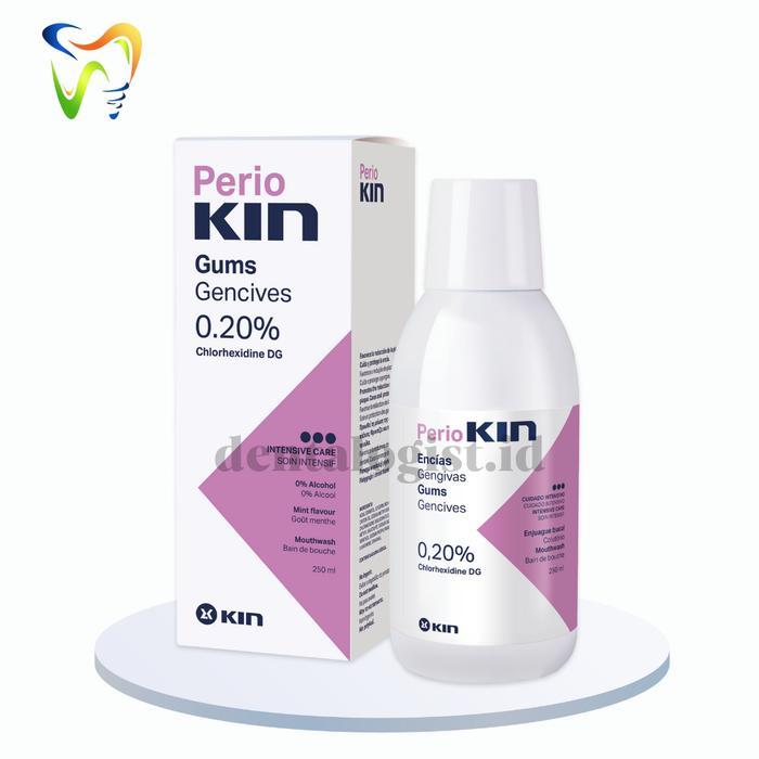 Perio KIN Mouthwash 250 ML / Obat Kumur Perio KIN 250 ML / Clorhexidine Di Gluconate (CHX - DG)