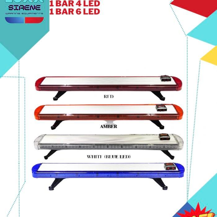 LIGHTBAR 8401 SLIM 6 LED SUPER BRIGHT // ROTATOR // SIRINE