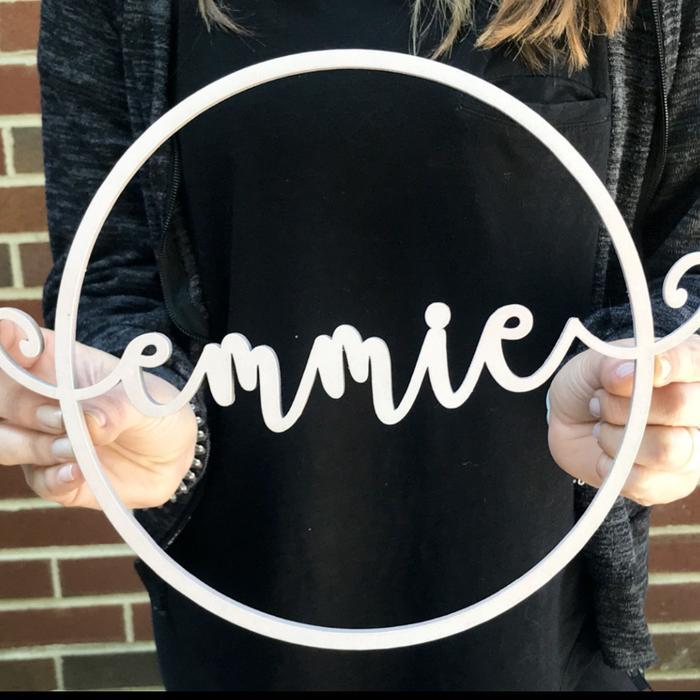 CUSTOM NAMA KAYU BULAT / HIASAN DINDING KAYU