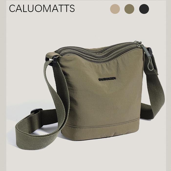 CALUOMATTSTas selempang ringan dengan tali bahu lebar Tas selempang kanvas Tas wanita Tas wanita