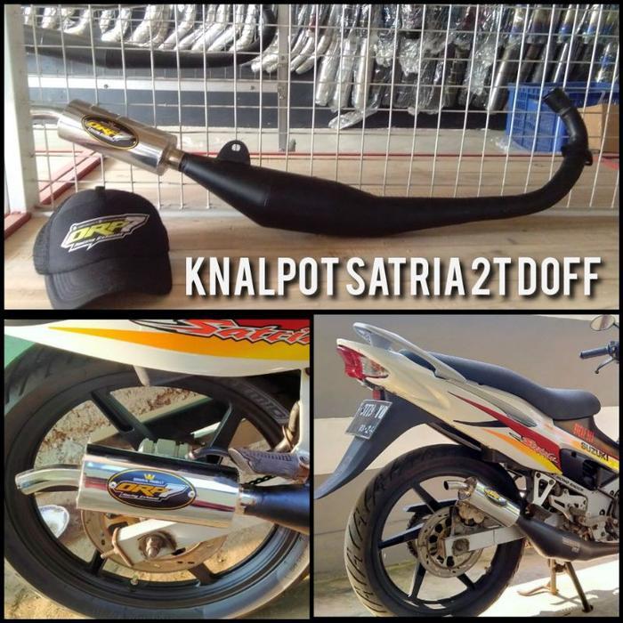Knalpot Satria 2Tak Black Knalpot Satria 2Tak Doff