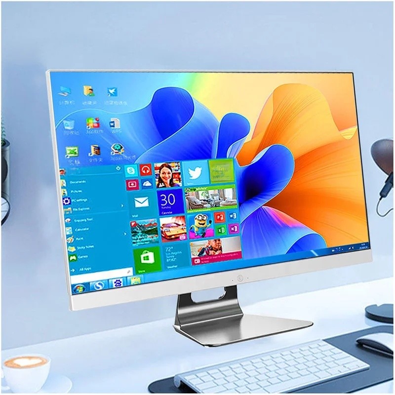 27 Inch All-in-One PC Core I7 10750H 16GB RAM 512GB SSD OEM AIO Desktop Computer Monoblock All In