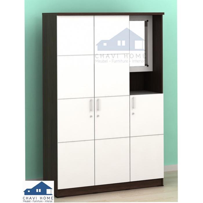 Lemari pakaian lemari baju 3 pintu kaca lemari gamis by prodesign