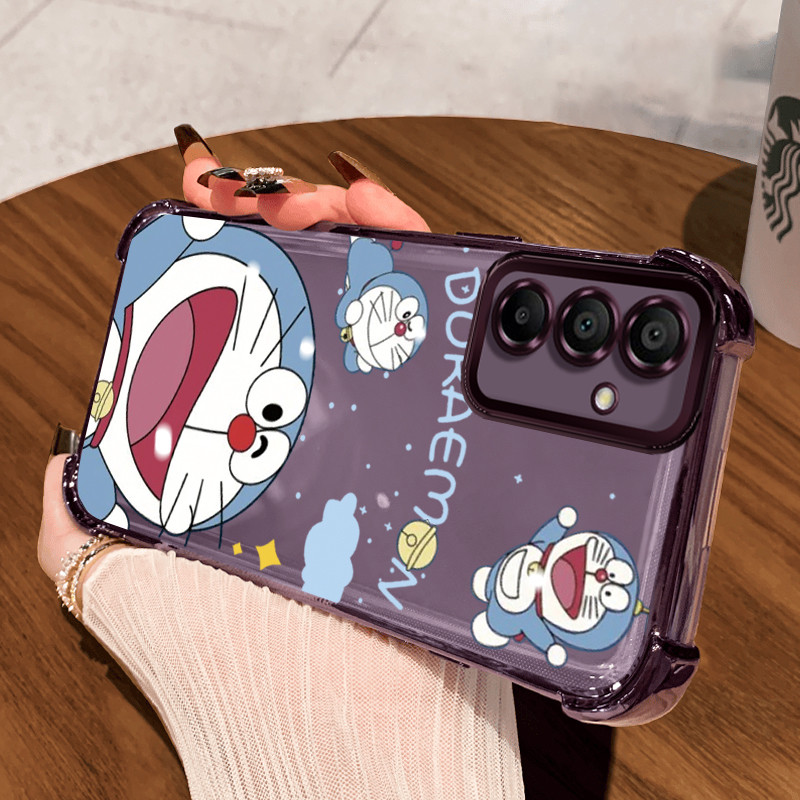 Casing Hp untuk Samsung Galaxy A15 4G A15 5G A16 4G A16 5G A25 5G Case Kucing Mesin Biru Kasing Cesi