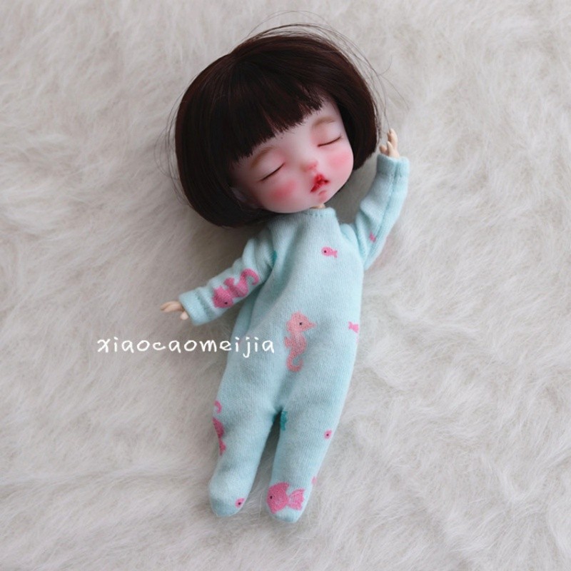 Obitsu11 doll clothes ob11 doll clothes Meijie Pig Angel doll 11cm solid body wearable doll clothes