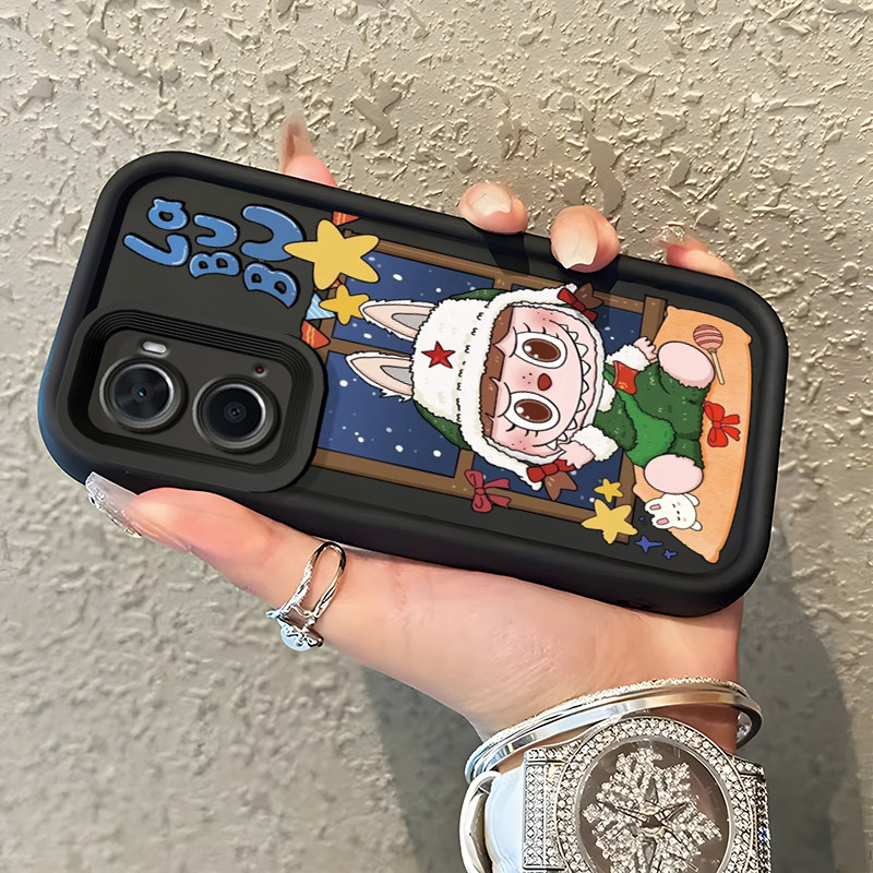 Casing Hp Untuk OPPO A36 OPPO A76 OPPO A96 Case Boneka Salju Kasing Premium Matte Cesing Compatible 