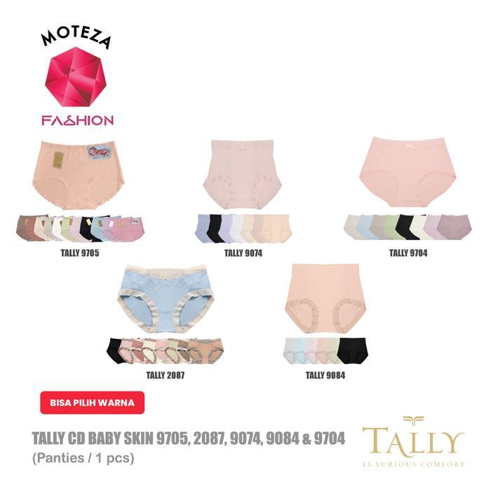 Tally 9705 ; 2087 ; 9074 ; 9084 ; 9704 CD Celana Dalam Wanita Baby Skin - Super Lembut Free Size Fit