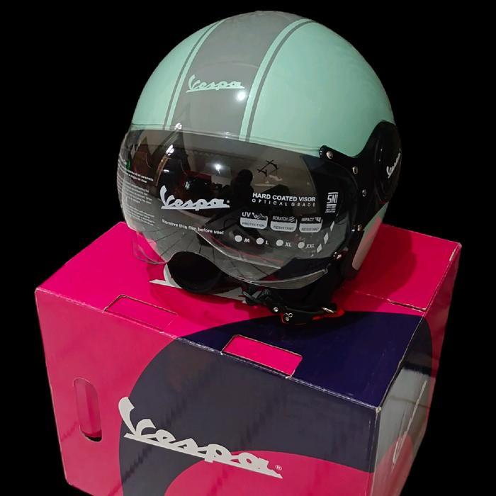 helm vespa green relax original
