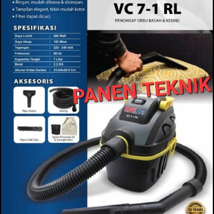 TERLARIS MULTIPRO VC7-1RL VACUUM CLEANER WET DRY BLOW SEDOT DEBU BASAH KERING SALE