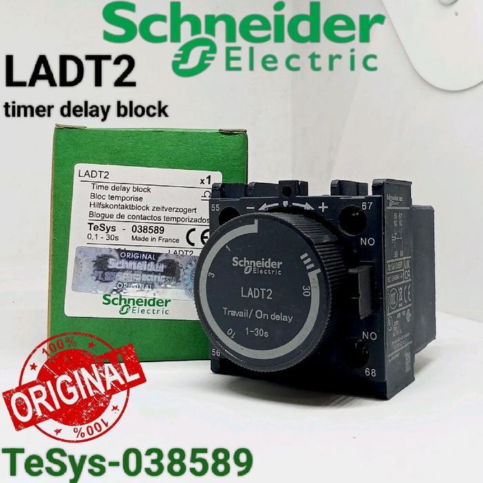Contact Block Ladt2 Timer Delay Ladt 2 Timer Delay Auxiliary Schneider Original Premium