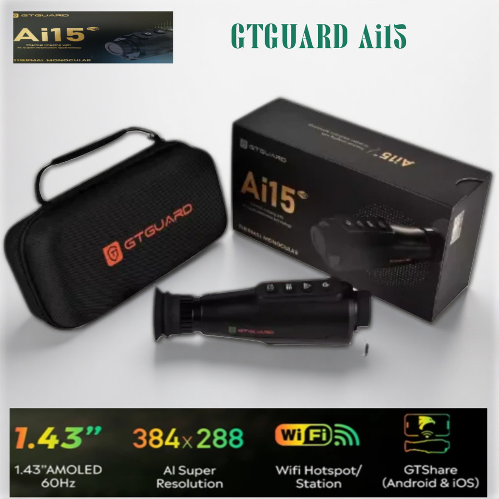?Genuine?2026 GTGUARD Ai15 Day Night Handheld Thermal Vision Camera Guide Scope Portable Thermal