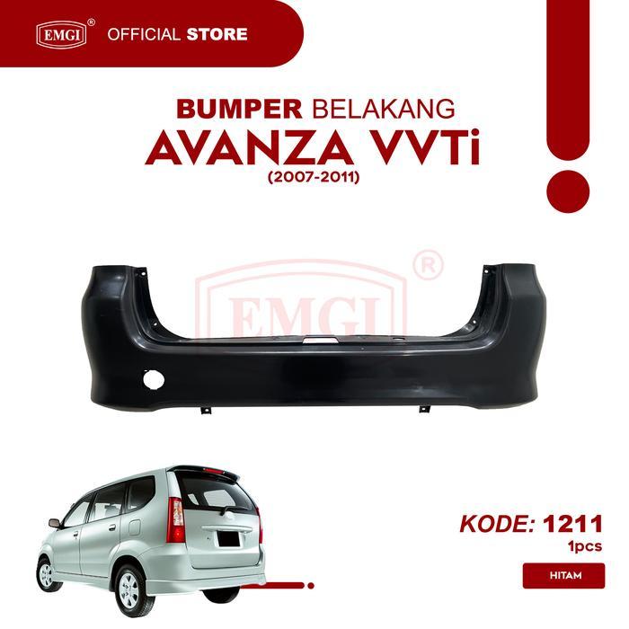EMGI - Bumper Belakang Avanza VVTi 2007 2008 2009 2010 2011 HITAM - 1211
