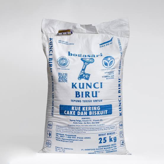 Kunci Biru terigu 25 kg / Karung