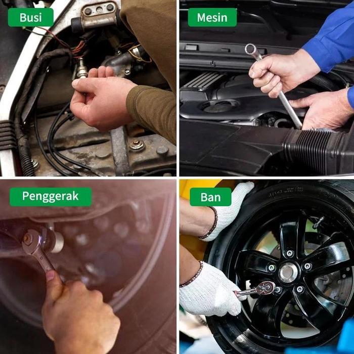 REAIM Tool Kit Set Perkakas Set Kunci Set Lengkap Tool Box Set 216PCS Perkakas Lengkap dengan Box
