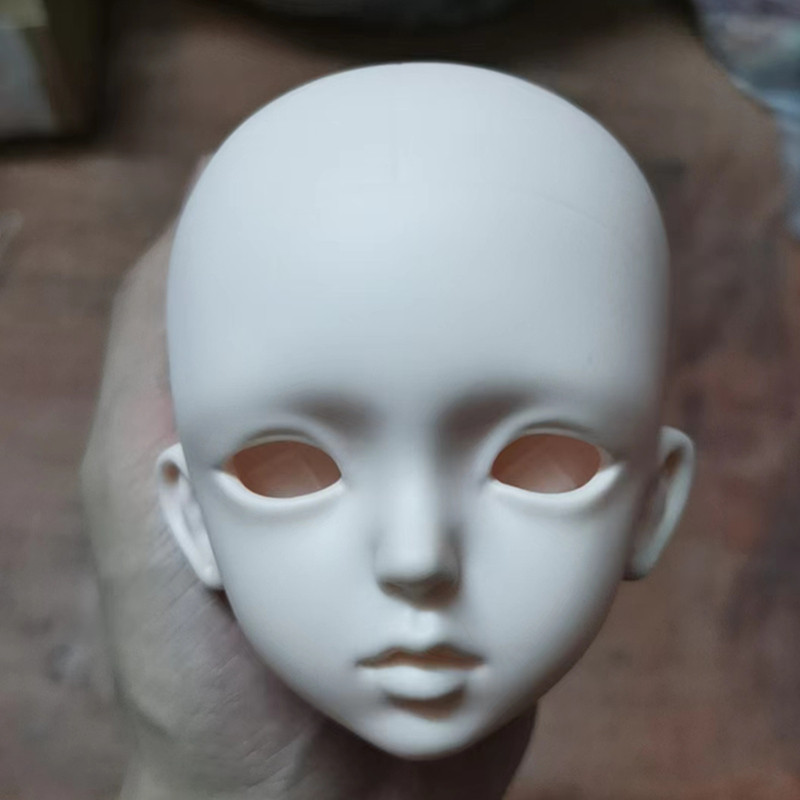 Kepala Boneka BJD 1/3 Putih 60cm untuk DIY dan Koleksi