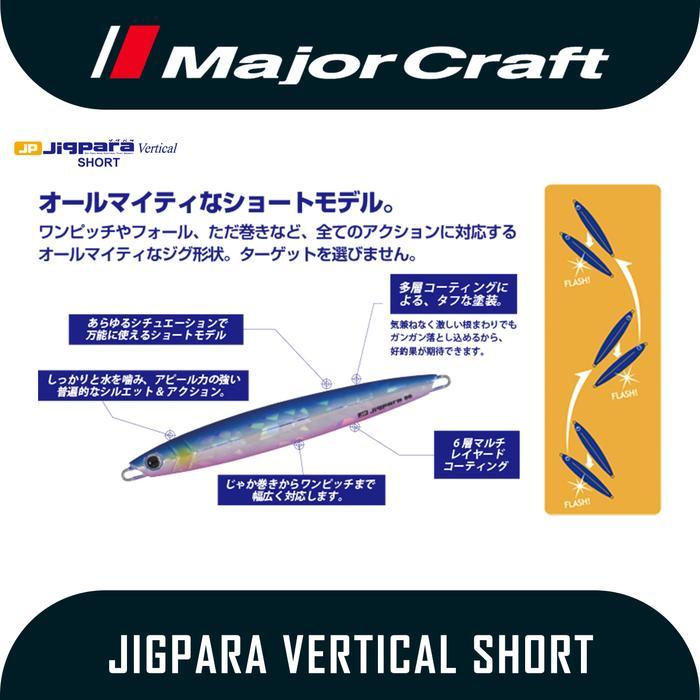 Promo Umpan Jigging Major Craft Jigpara Vertical Short 80Gr - 150Gr