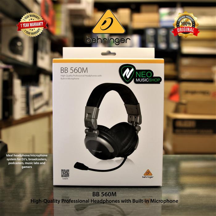 Behringer Bb560M Wireless Headphones Microphone Bluetooth Connectivity Populer
