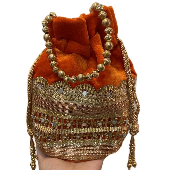 Handmade Bag Tas Pesta India Premium Original (Tas Serut) Gercep