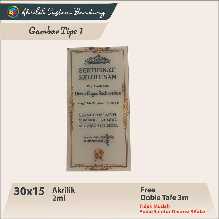 Akrilik Custom Plakat Gunung Acrylic Custom Gunung Pasti Promo