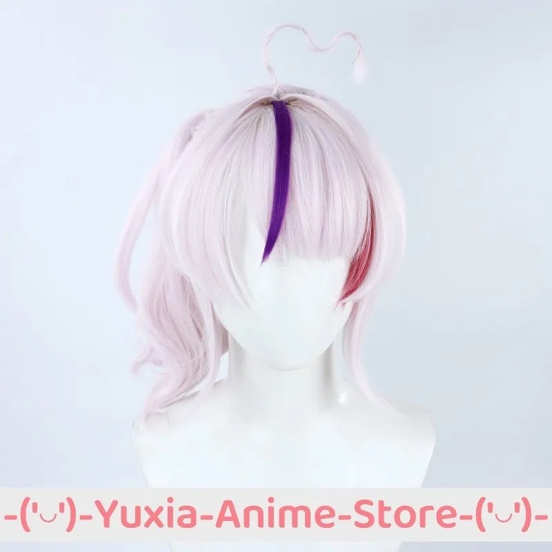 NIJISANJI EN VTUBER ILUNA MARIA MARIONETTE COSPLAY WIG AHOGE AND CAP ANIME ROLEPLAY WIGS PARTY