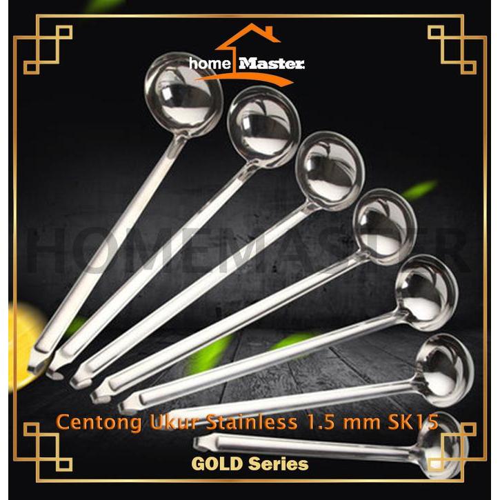 Centong/Ladle Ukur Stainless 1.5 Mm 80/120/150/180/200/250 Cc/Ml Sk15