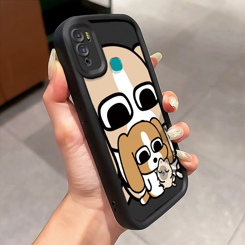 Casing Hp Infinix Hot 11 Play Hot 10 Play Hot 9 Play Hot 10 Case Funny little dog Kasing silikon Ces