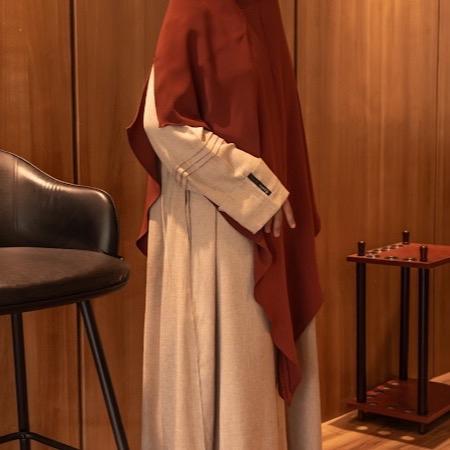Hanna Abaya Linen Mix Katun Yarka Indonesia
