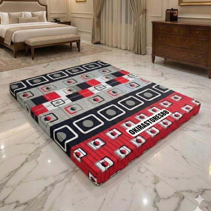 Kasur Busa Berkualitas Bagus Anti Kempes Ukuran 2-4 orang ready semua Motif Density Lebih dari 23