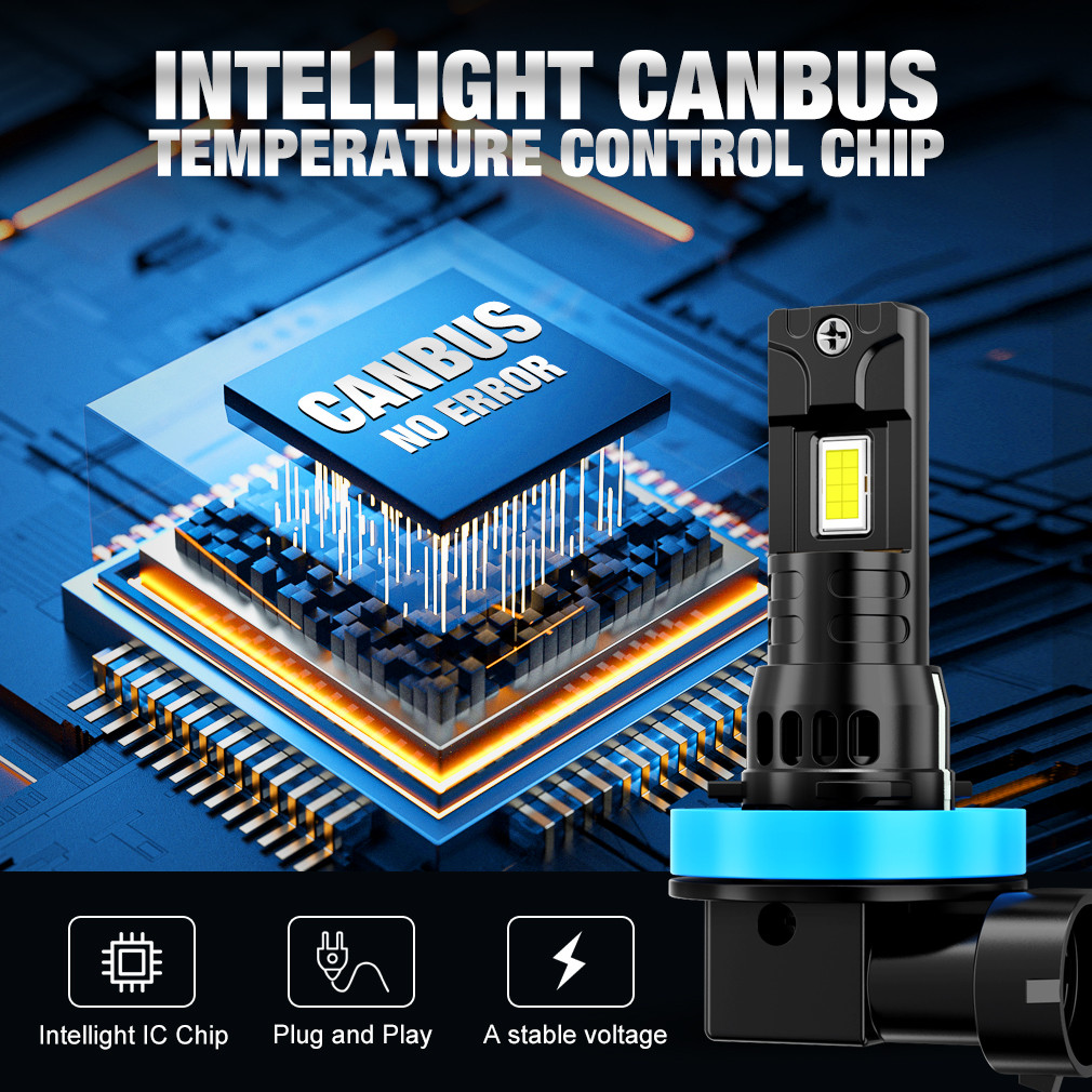 30000LM H11 LED Headlight Canbus H8 H9 9005 HB3 9006 HB4 H16 JP CSP LED Headlamp Bulb Super Bright