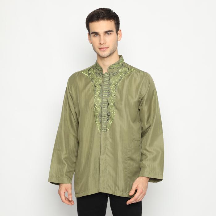 zen SHOHIB BAJU KOKO LENGAN PANJANG ( RANDOM BORDIR )JAMAL / ZIYAD / YAZID / REZA / AL FATIH /