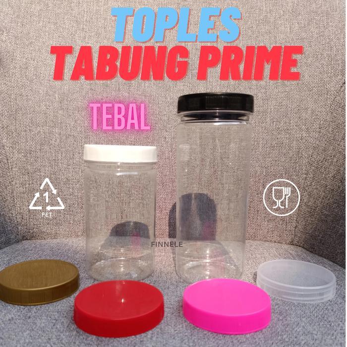 Isi 100 Pcs Toples Tabung 300ml Slim Plastik / Toples Prime / Toples Candy Permen
