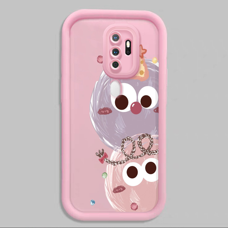 Casing Hp untuk OPPO A5 2020 A9 2020 Case Bola badut lucu kartun Kasing silikon Cesing kuat Softcase