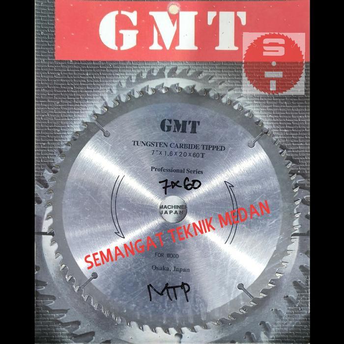 60T MATA PISAU GERGAJI CIRCLE CIRCULAR SAW BLADE 7" x 60 T GIGI GMT