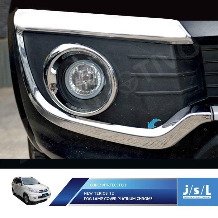New Terios Fog Lamp Cover Platinum Chrome / Aksesoris Daihatsu Terios