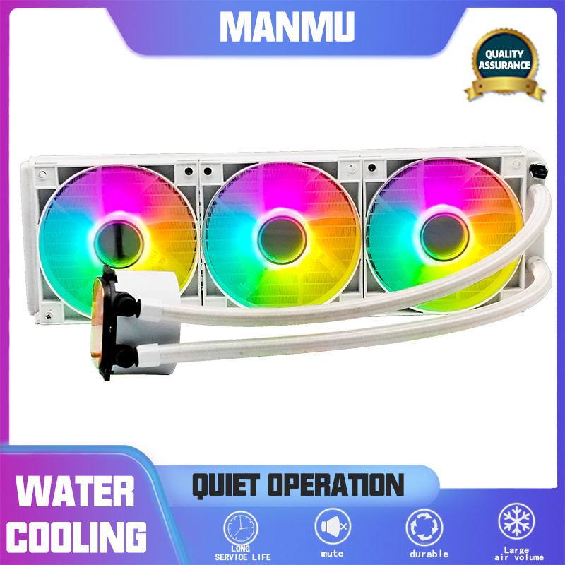 Manmu Water Cooler CPU Cooling Computer RGB Water Cooling Heatsink Intergrated CPU Cooler Fan Radiat