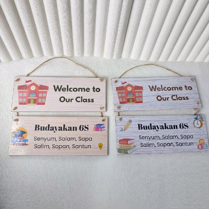 Hiasan Dinding Dekorasi Kelas Welcome to our class