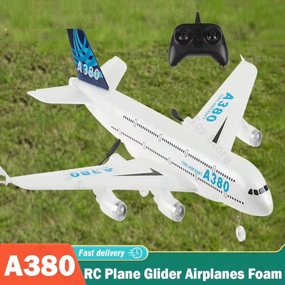 A380 RC Plane Glider Airplanes Remote Control Foam Aircraft Fixed Wing Aircraft Model Airplane Toys
