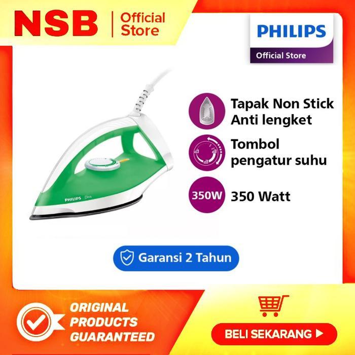 Philips Setrika GC122/37 Dry Iron Setrikaan Gosokan Philips Terbaru