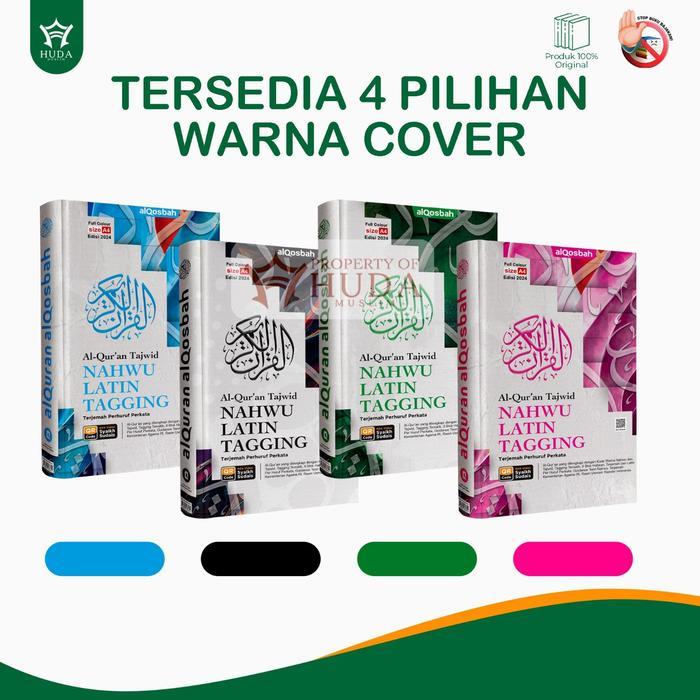 Top [Custom Nama] A4 Besar Al-Quran Nahwu Latin Tagging Terjemah Perhuruf Perkata Ukuran 21x30 Cm