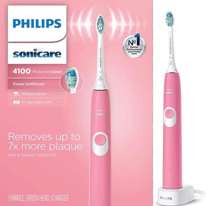 Philips Sonicare 4100 Pink ProtectiveClean Sikat Gigi Elektrik