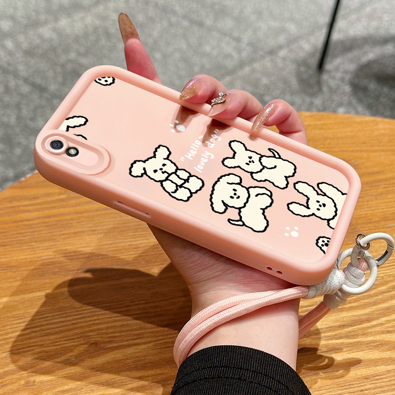 Casing Hp untuk Xiaomi Redmi 9A 9I Case Casing anjing lucu pola Cesing HP pelindung Softcase Silikon