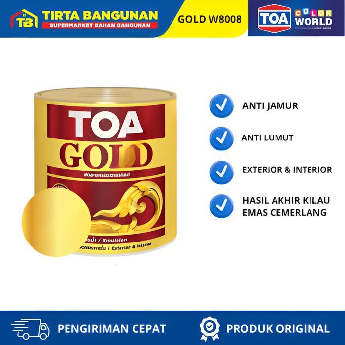 TOA GOLD - W8008 MIRACLE 0,946 LT CAT WARNA GOLD Paint