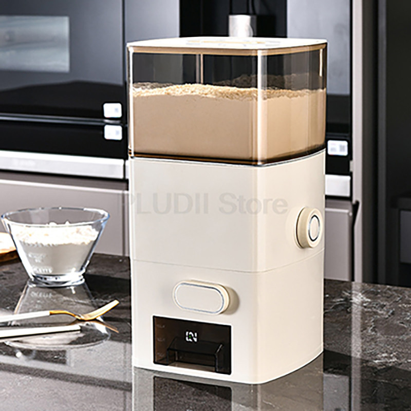 New Food Grade Multifunctional Flour Storage Container Smart Quantitative Flour Organizer for