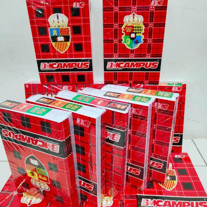 (10Pcs/1pack) Buku Tulis BMC Campus isi 36 Lembar/ Buku Tulis Sekolah Besar Terlaris
