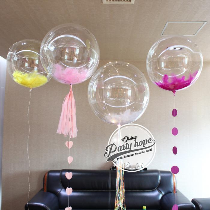Balon PVC 18 inch / balon TRANSPARAN pvc / balon foil pvc bening
