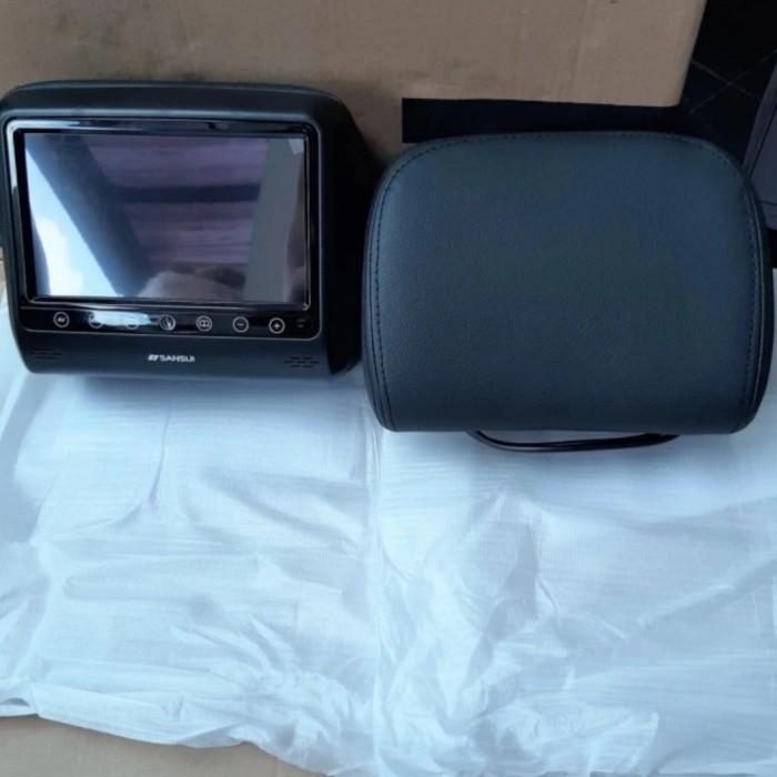 Tv Headrest mobil merek SANSUI SA-HM802 TV JOK MOBIL