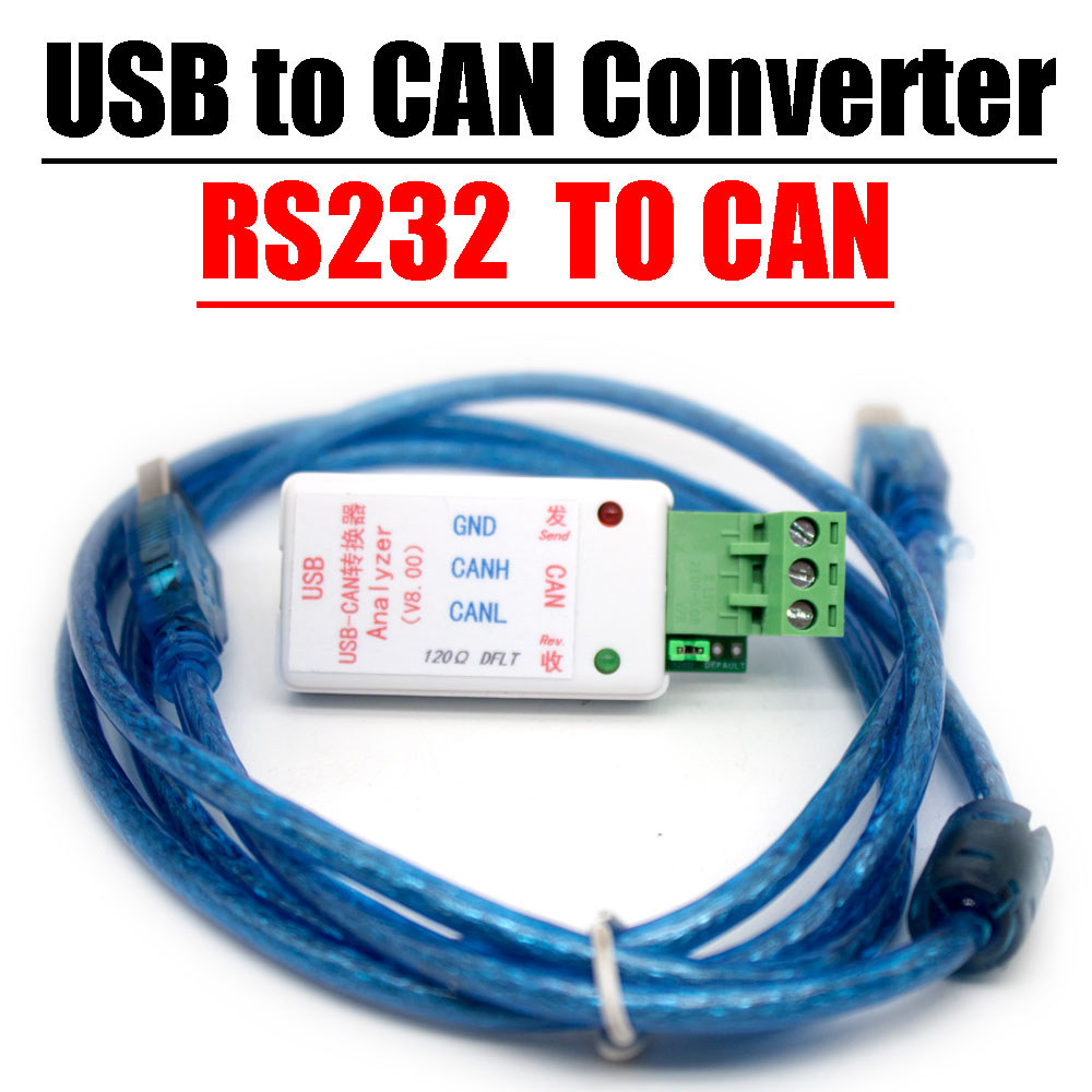 Usb To Can Bus Converter Adapter Serial Port To Can / Rs232 232 To Can Communicate Analysis With Tvs