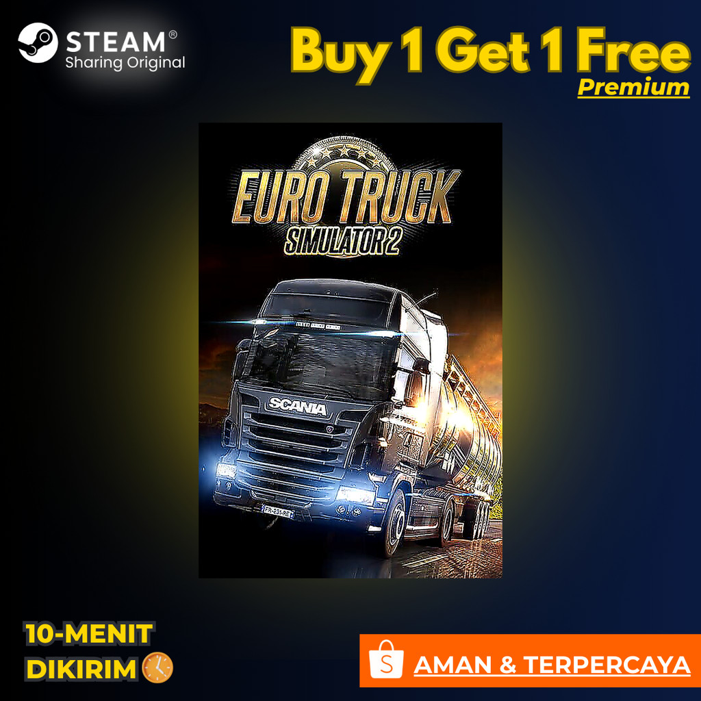 Euro Truck Simulator 2 – Steam Share Premium – Buy 1 Get 1
