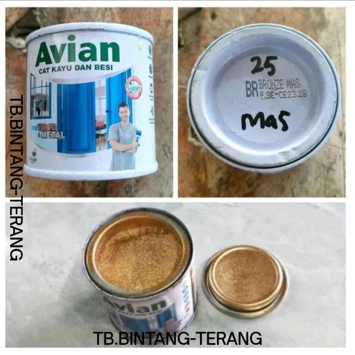 Avian Bronze Mas Cat Minyak Besi Kayu 100 Cc