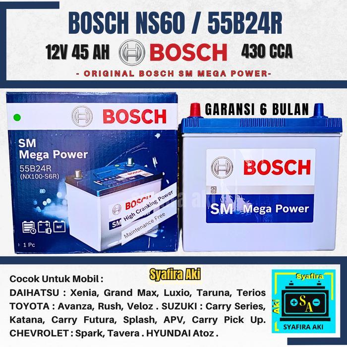 Aki Mobil Grandmax, Apv, Carry Pick Up, Luxio Bosch Ns60 / 55B24R Mf